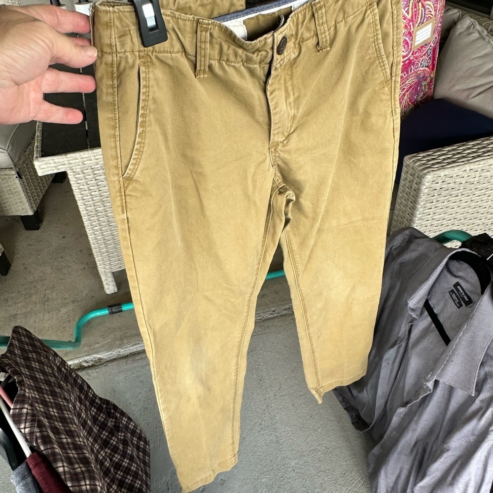 Aeropostale Tan Slim Straight Pants